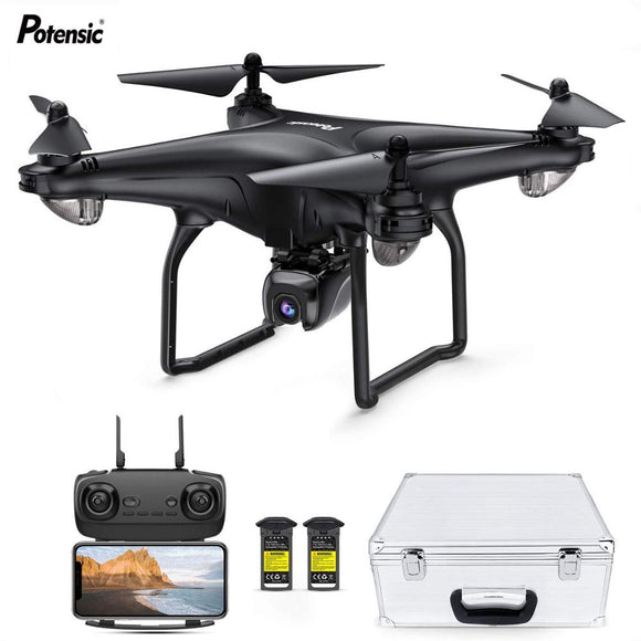 Potensic D58 FPV Drone with 1080P Camera 5G WiFi HD Live Video GPS Auto Return RC Quadcopter with Carrying Case  for Adult