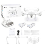 Potensic T35 2.4Ghz RC Drone 1080P Wifi FPV HD Camera Altitude Hold One Key Return/Landing Take Off Headless RC Quadcopter Drone