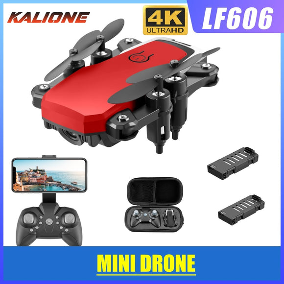 LF606 Wifi FPV Foldable RC Drone with 4K HD Camera Follow Altitude Hold 3D Flips Headless RC Helicopter Mini Aircraft Kid's Toys