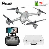 Potensic D80 FPV Drone with 1080P Camera 5G WiFi HD Live Video GPS Auto Return RC Quadcopter with Carrying Case  for Adult