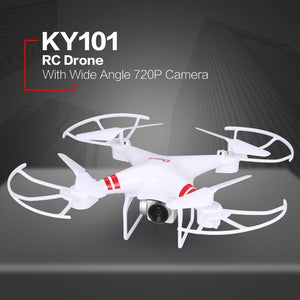 KY101 RC Drone With Camera HD 720P/1080P Wide Angle Selfie Drone Professional Foldable Quadcopter Headless One Key Return Drones