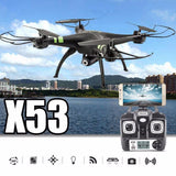 X53 Drone FPV Quadcopter Camera Drones 720P HD FPV Quadcopter Auto-Takeoff Remote Model Airplane Drone Camera Helicopter